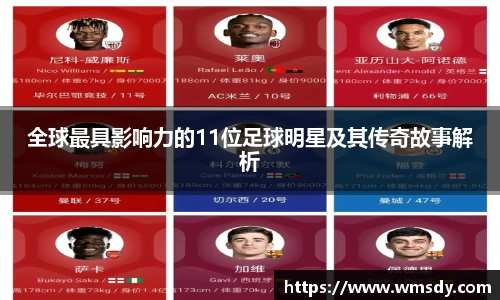 全球最具影响力的11位足球明星及其传奇故事解析